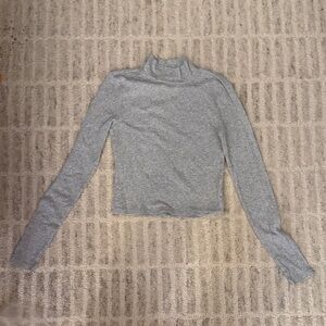 American Eagle Outfitters Gray Long Sleeve Top